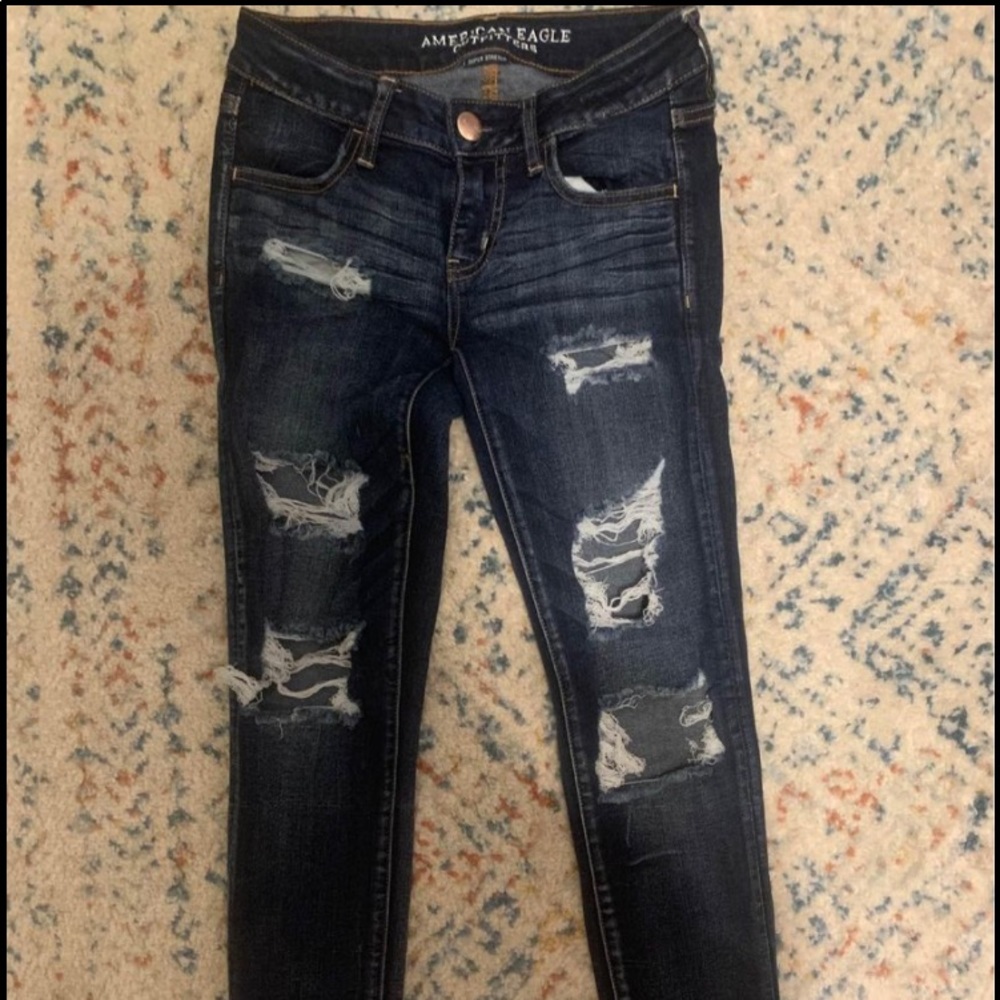 American Eagle Stretch Ripped Jeggings